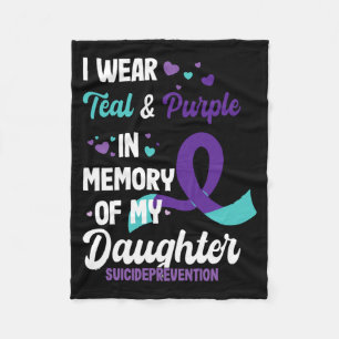 Mens Suicide Prevention Awareness In Memory Of Fleece Blanket