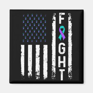 Mens Suicide Prevention Flag Fight Mental Health Magnet