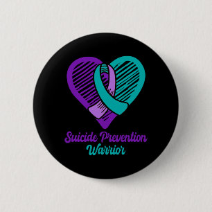 Mens Suicide Prevention Warrior Dress Purple And 6 Cm Round Badge