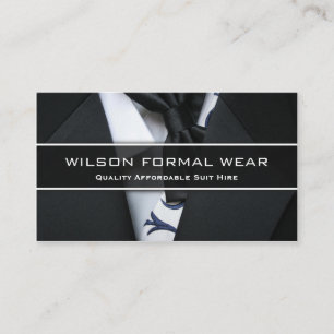 Mens Suit Formal Wear, Photo Business Card