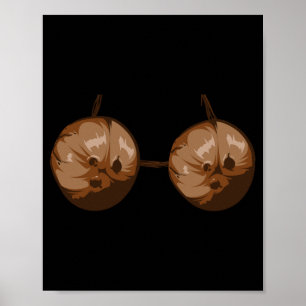 Mens Summer Coco Bra Halloween Costume Shirt Funny Poster