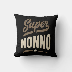 Mens Super Nonno Grandpa Gift Cushion
