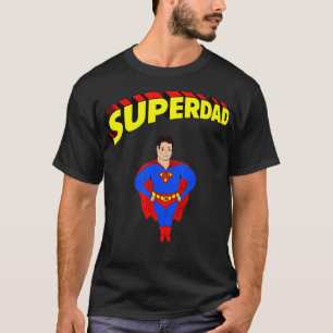 Mens Superdad Super Dad Super Hero Superhero Fathe T-Shirt
