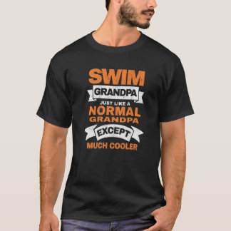 Mens Swim Grandpa Swim Athlete Swimmer Grandfather T-Shirt
