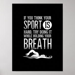 Mens Swim Swimmer Swimming Sport Practice Poster
