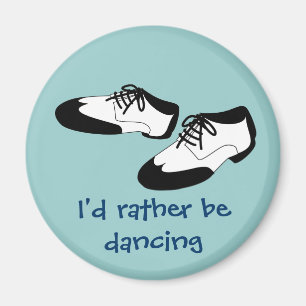 Mens Swing Dance Shoes Id Rather Be Dancing Spats Magnet
