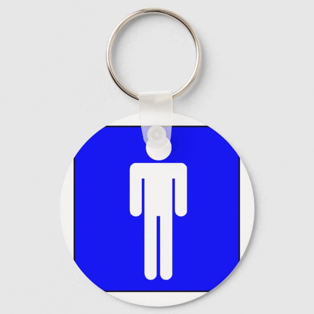 Mens Symbol Key Ring (Front)