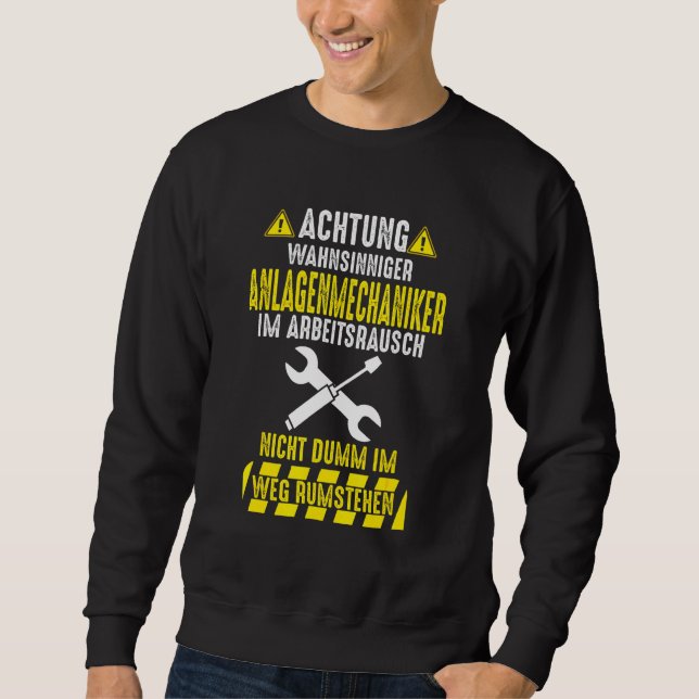 Mens System Mechanics Heating Builder Installers Sweatshirt (Front)