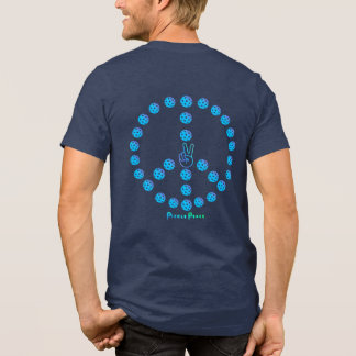 mens t-shirt multi ball peace sign Tri-Blend shirt