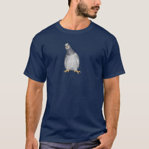 Men's T-Shirt with Cartoon City Pigeon
