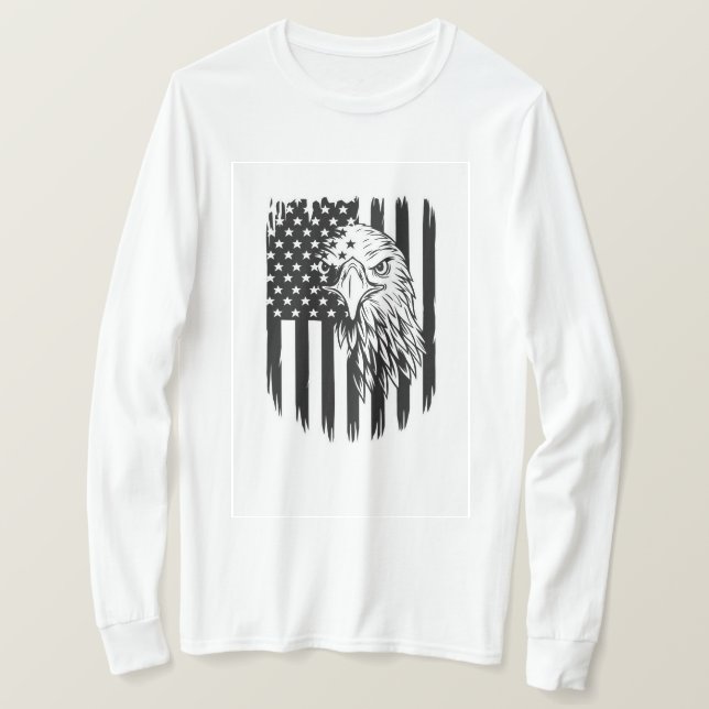 Men's t-shirts  with Eagle print  (Design Front)