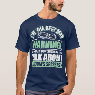 Mens Talk About Grooms Secrets Bachelor Party T-Shirt