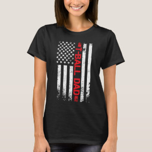 Mens Tball DAD Ball Daddy ball USA Flag Father's d T-Shirt