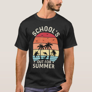 Mens Teacher Summer Kids Last Day of Schools Out F T-Shirt