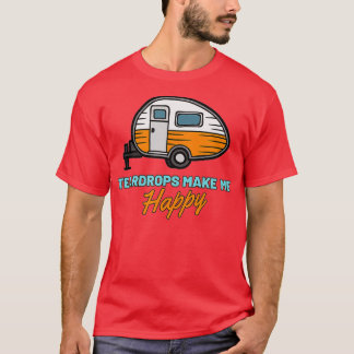 Mens Teardrop Camper Accessories Orange Teardrop T T-Shirt