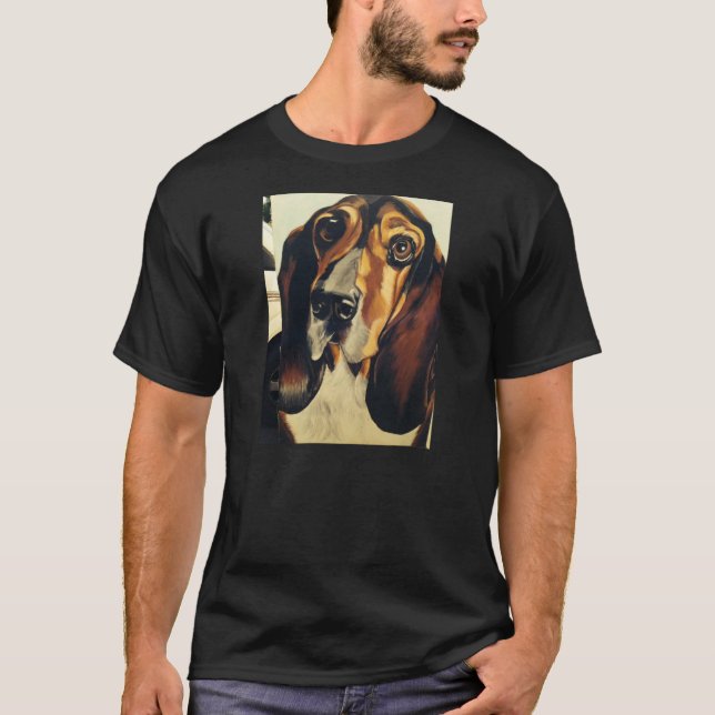 Men's Tee-shirt Basset Hound Design T-Shirt (Front)