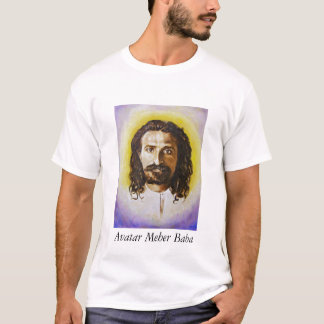 men's tee shirt with portrait of Avatar Meher Baba