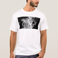 Mens Tees Pop Art Animal Leopard Head Template