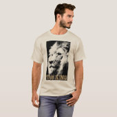 Mens Template T Shirts Modern Lion Face Animal (Front Full)