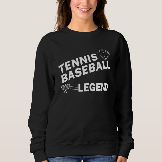 Mens Tennis Baseball Legend Tennis Baseball Sweatshirt (Front)