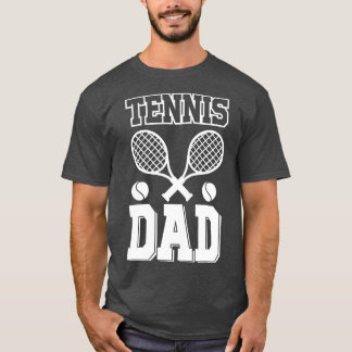 Mens TENNIS DAD Funny Fathers Daddy Papa T-Shirt