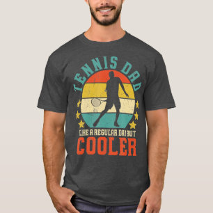 Mens Tennis Dad Vintage Tennis Player Fathers Day  T-Shirt