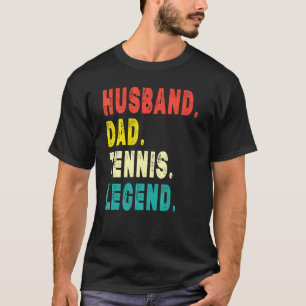 Mens  Tennis Player Husband Dad Tennis Legend Vint T-Shirt
