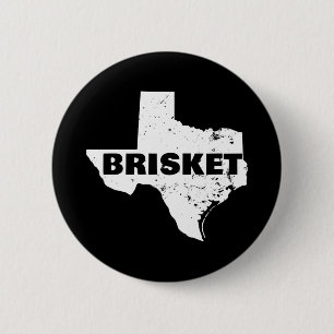 Mens texas brisket map performance 6 cm round badge