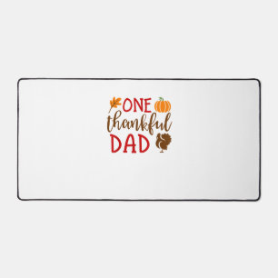 Mens Thanksgiving Matching Family Turkey Shirts On Desk Mat
