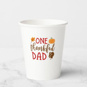 Mens Thanksgiving Matching Family Turkey Shirts On Paper Cups