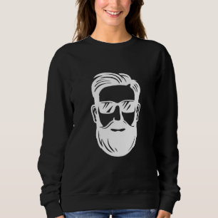 Mens The Beard Novelty Graphic For Men Beard Sweatshirt