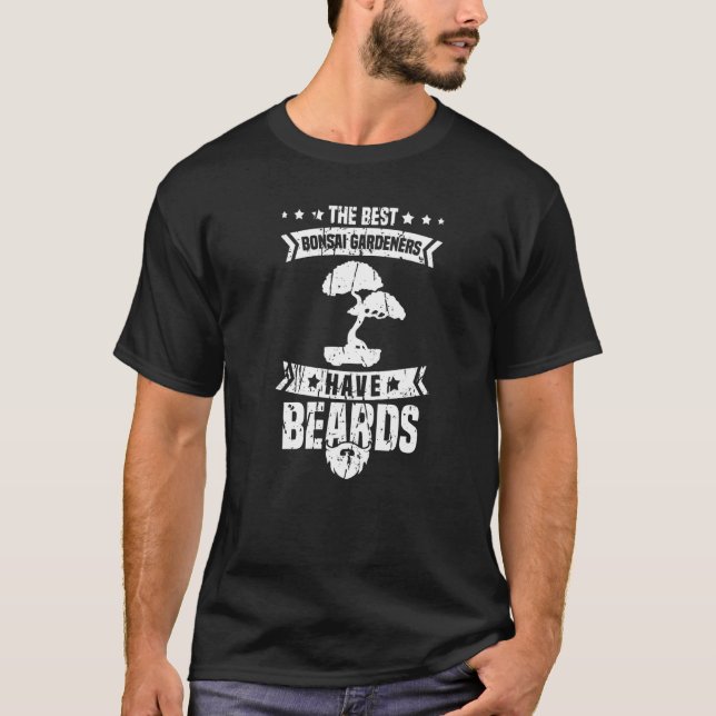 Mens The Best Bonsai Gardeners Have Beards  Japane T-Shirt (Front)