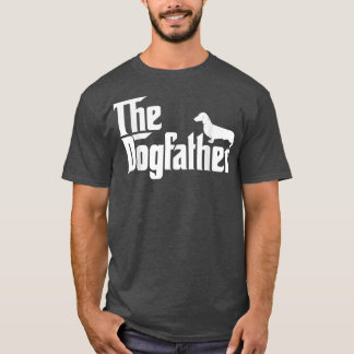 Mens The Dogfather Dachshund Funny Father Day For  T-Shirt