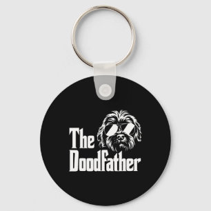 Mens The Doodfather Goldendoodle Dog Doodle Dad Fa Key Ring