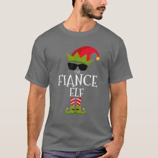 Mens The Fiance Elf Costume Matching Family Group  T-Shirt