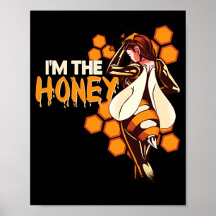 Mens The Honey Y Halloween Bee Costume For Women Poster