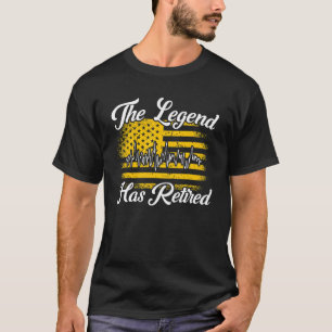 Mens The Legend Has Retired 911 Dispatch Operator T-Shirt