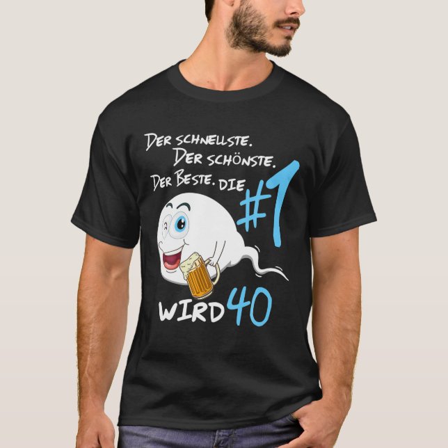 Mens The Legend Will Be 40Th Birthday Man T-Shirt (Front)