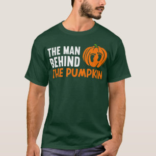 Mens The Man Behind The Pumpkin Funny Halloween M T-Shirt