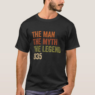 Mens The Man Myth Legend 1935 Birthday Present T-Shirt