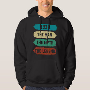 Mens The Man Myth Legend 1939 83rd Birthday For 8 Hoodie