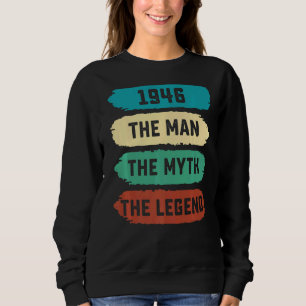 Mens The Man Myth Legend 1946 76th Birthday For 7 Sweatshirt