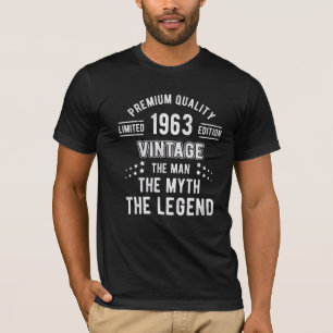 Mens The Man Myth Legend Vintage 1963 59th Birthda T-Shirt