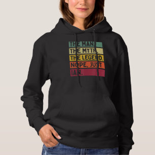 Mens The Man The Myth The Legend Nope Just Ian Qu Hoodie