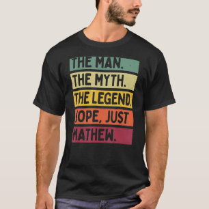 Mens The Man The Myth The Legend Nope Just Mathew T-Shirt