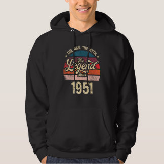 Mens The Man The Myth The Legend Since 1951 Birthd Hoodie