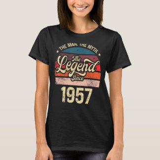 Mens The Man The Myth The Legend Since 1957 Birthd T-Shirt