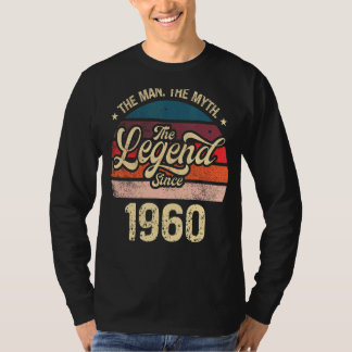 Mens The Man The Myth The Legend Since 1960 Birthd T-Shirt