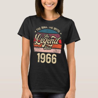 Mens The Man The Myth The Legend Since 1966 Birthd T-Shirt