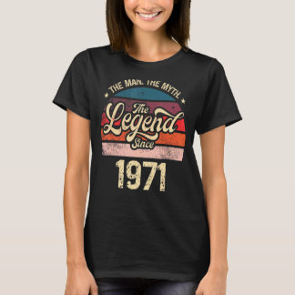 Mens The Man The Myth The Legend Since 1971 Birthd T-Shirt